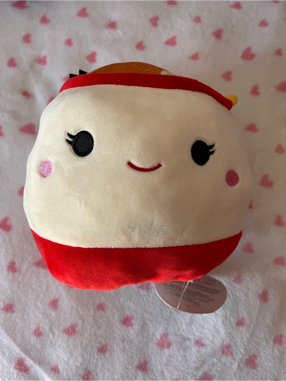 Squishmallows Red and Cream Sushi/Ramen Flip-A-Mallows Plush - Raisy & Shun